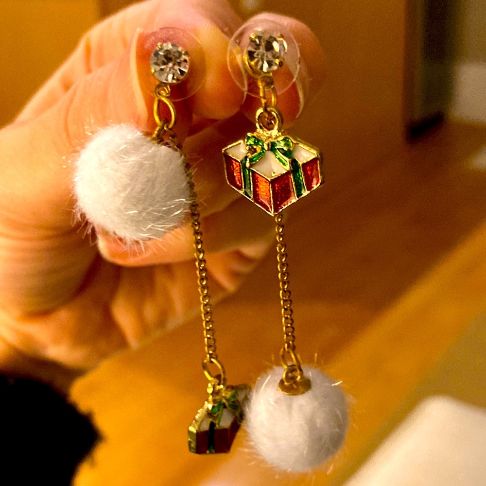 Christmas earrings! New! Fun for a party and to jazz up an outfit!